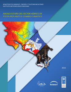 Riesgo futuro del sector hídrico de Costa Rica ante el cambio climático