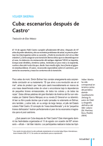 Cuba: escenarios después de Castro