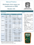 Manual Práctico Multímetro Auto rango con mediciones en RMS