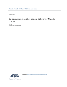 La economía y la clase media del Tercer Mundo crecen
