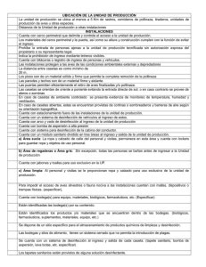 UBICACI&Oacute;N DE LA UNIDAD DE PRODUCCI&Oacute;N La unidad de