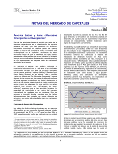 América Latina y Asia: ¿Mercados Emergentes o