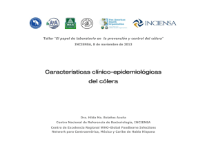 Características clínico epidemiológicas del cólera