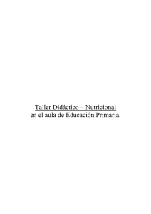 Taller Didáctico – Nutricional en el aula de
