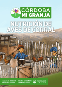 nutrición de aves de corral - Ministerio de Agricultura y Ganadería