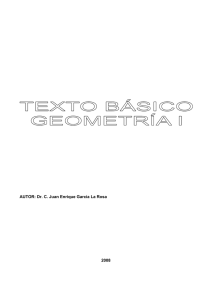 Texto básico Geometría I