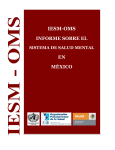 IESM-OMS Informe sobre el sistema de Salud Mental en México