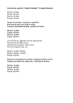 Letra de la canción “Sancho Quijote” (Grupo Botones)