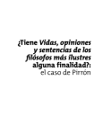 ¿Tiene Vidas, opiniones y sentencias de los filósofos más ilustres