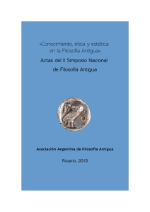 AAFA. Actas II Simposio Nacional de Filosofia Antigua