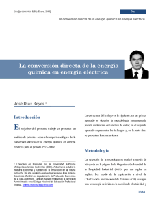 La conversi&oacute;n directa de la energ&iacute;a qu&iacute;mica en energ&iacute;a