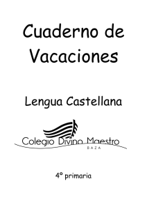 Lengua - 4º Primaria - Divino Maestro Baza