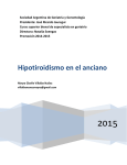 Hipotiroidismo en el anciano - Sociedad Argentina de Gerontología
