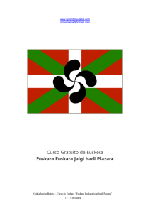 Curso Gratuito de Euskera Euskara Euskara jalgi - Free