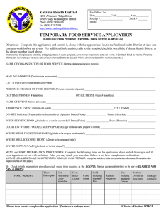 temporary food service application