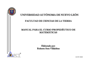 Diapositiva 1 - Facultad de Ciencias de la Tierra