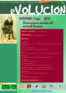 VOLUMEN 7 (esp) 2012 Dimensiones sociales del animal humano