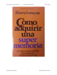 Como adquirir una supermemoria - Harry Lorayne