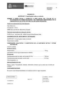 ACEPROVET 15 mg/ml GOTAS ORALES EN SOLUCION