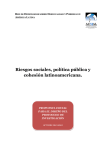 Riesgos sociales, política pública y cohesión latinoamericana.