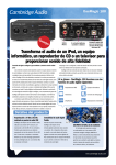 Transforma el audio de un iPod, un equipo informático, un