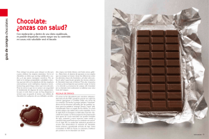 Chocolate: ¿onzas con salud? - Revista