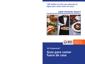 Guía para Comer Afuera de su Hogar (incluye