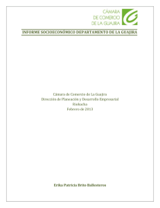 informe socioeconómico departamento de la guajira