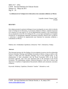 Titulo del documento: La influencia de la Teolog&iacute;a - CCHLA