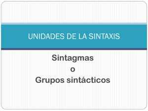 unidades de la sintaxis