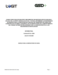 Modelo Observatorio Transporte Carga