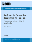 Políticas de Desarrollo Productivo en Panamá - Inter