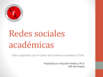 Redes sociales académicas - Centro para la Excelencia Académica