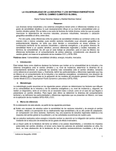 La vulnerabilidad de la industria y los sistemas energéticos ante el