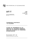 UIT-T Rec. J.61 (06/90) Calidad de transmisión de los circuitos