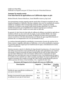Aunque la sequía azota Con más fuerza la agricultura en California