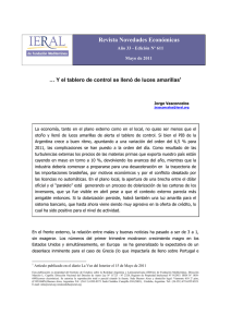 Y el tablero de control se llenó de luces amarillas