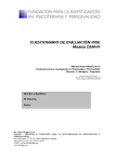 CUESTIONARIO DE EVALUACIÓN IPDE Módulo DSM-IV
