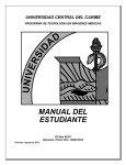 manual del estudiante - Universidad Central del Caribe