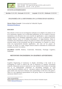 ingenier&iacute;a de la metonimia en la publicidad gr&aacute;fica