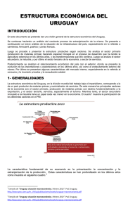 estructura econ&oacute;mica del uruguay