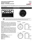 Instrucciones de Instalación para Pirómetros Exhaustos Modelos: 10