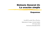 Sintaxis General (I): La oración simple