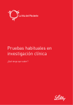 Pruebas habituales en investigación clínica