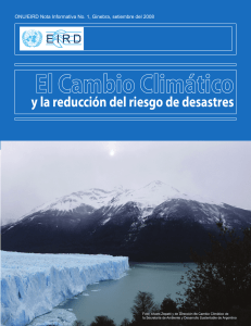 Cambio Climático y la Reducción de Riesgos de Desastres