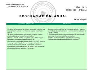 Planificación Anual 8° básico 2013