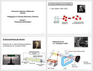 Estructura Atómica y Molecular 530.301 Pedagogía en Ciencias