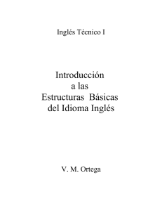 Introducción a las Estructuras Básicas del Idioma Inglés