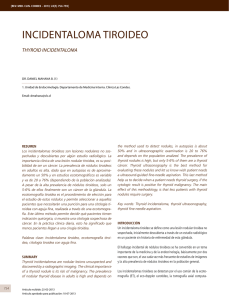 incidentaloma tiroideo