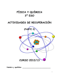 física y química 3º eso actividades de recuperación curso 2012/13
